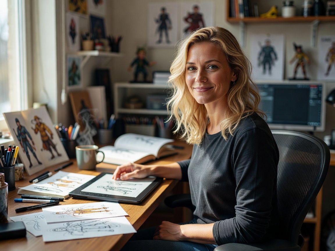 Reviewer portrait: Elena Virtanen, Game Illustrator